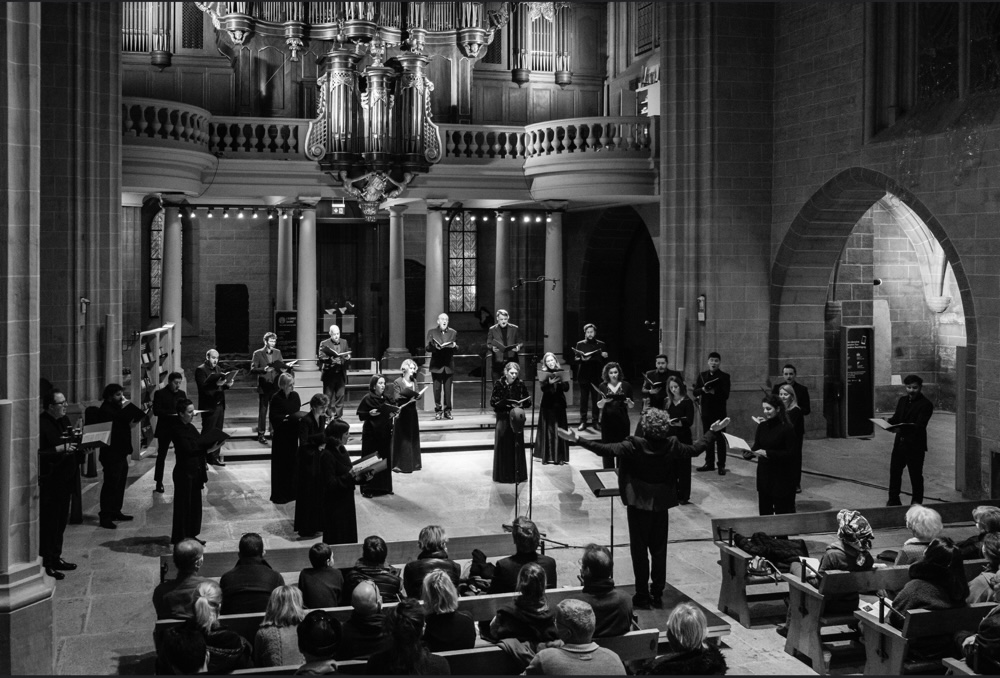 Chanteurs en répétition — photo de démonstration
